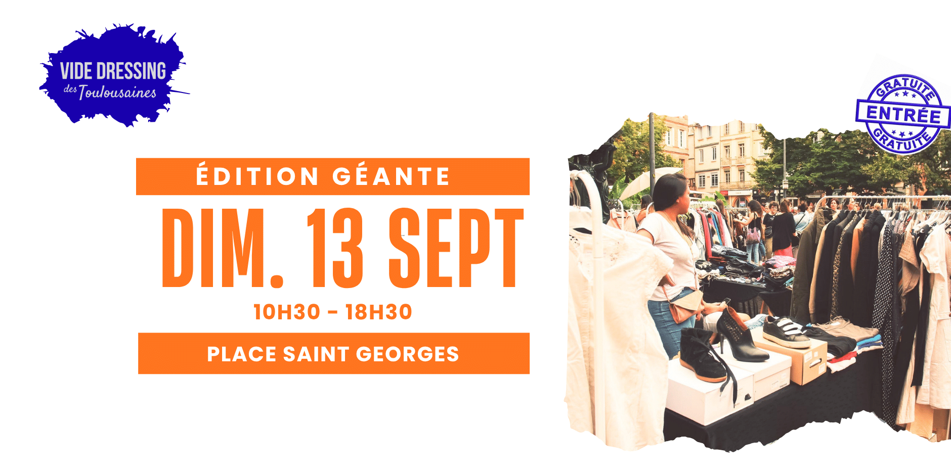 vide dressing 13 septembre - place saint Georges
